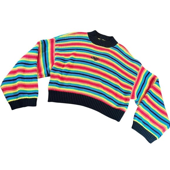 UNIF Rainbow Knit Graphic Sweater - Picture 1 of 6